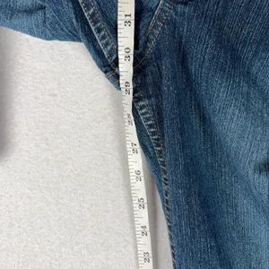 VTG L.E.I. Bootcut Jeans Juniors 1 Blue Mid Rise Denim Western Downtown Girl Y2K thumbnail 8