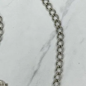 Skinny Dime Silver Tone Belly Body Metal Chain Link Belt OS One Size thumbnail 9