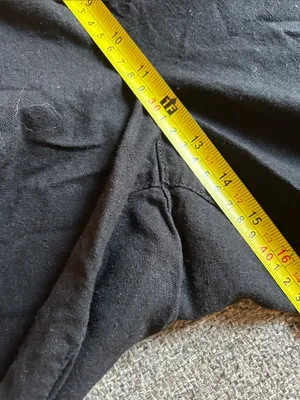 Old Navy Women's Black Cropped Elastic Waist Summer Linen Tapered Pants | Sz XL thumbnail 9