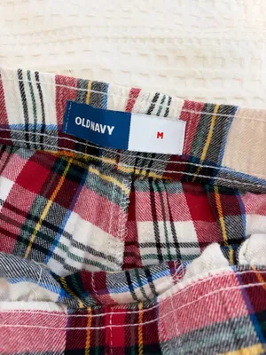 Old Navy Pajama Plaid Pants Flannel Jogger thumbnail 3