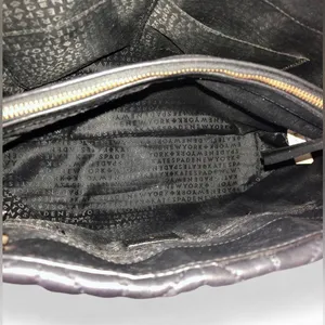 Kate Spade Briar Lane Quilted Purse, Size OS - Black/Gold thumbnail 10