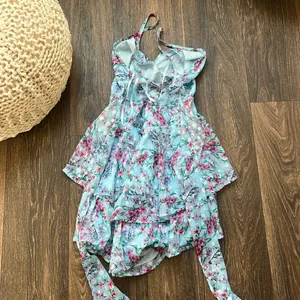O. Vianca Blue Floral Dress thumbnail 3
