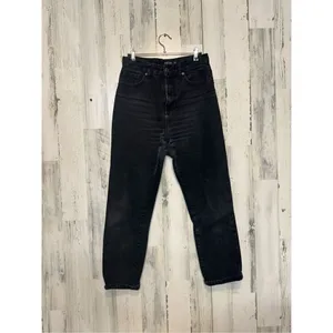 Nasty Gal collection black mom super high rise jeans size 6 thumbnail 3