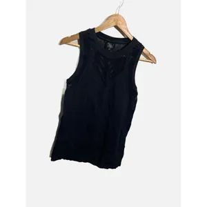 Athleta Oxygen Tank Women L Black Mesh Seamless Performance Activewear Yoga Top thumbnail 3