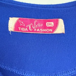 Floral Blue Maxi Dress Size 2X thumbnail 6