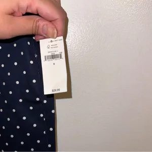 Old Navy women’s business casual stretchy Blue & White Polka Dot Pants size 8 🆕 thumbnail 12