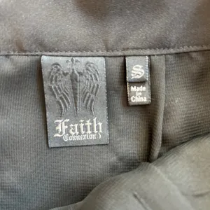 Faith Connexion Black Sequined Mini Skirt With Scalloped Hem‎ NWOT thumbnail 3