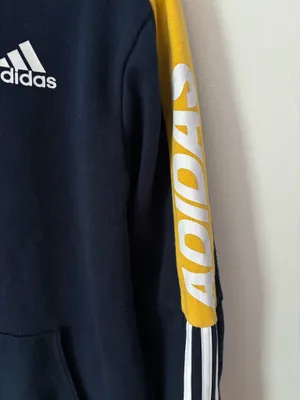 Adidas Navy Blue Hoodie thumbnail 3