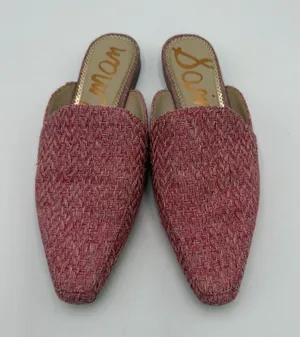 Sam Edelman Women’s Size 8 Pink Woven Pointed Toe Mule Flats Slip On Shoes thumbnail 1