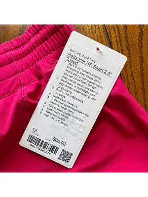 Lululemon Hotty Hot High Rise Short 2.5” Mulberry Spark Size 12 NWT thumbnail 3