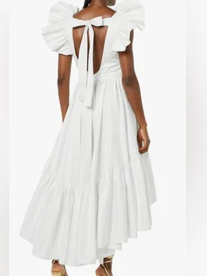MAKING THE CUT Sienna’s Hi Low Ruffle Dress White Size M NEW thumbnail 2