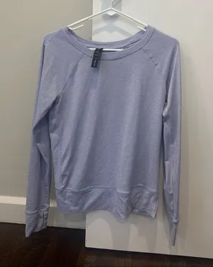 Yogalicious Light Lavender Long-Sleeve Crewneck thumbnail 1