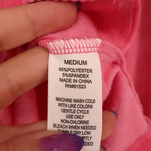 Roudelain 2-PC Pajamas Set Womens M Pink Stretch Fleece Sleepwear Henley Neck‎ thumbnail 4