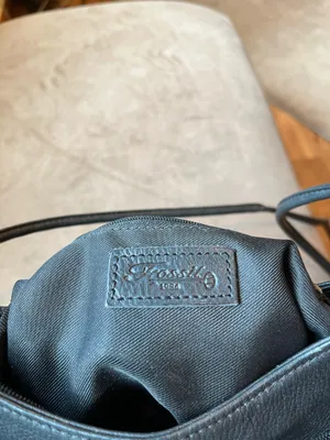 Fossil Bag Leather Crossbody Black Vintage thumbnail 3