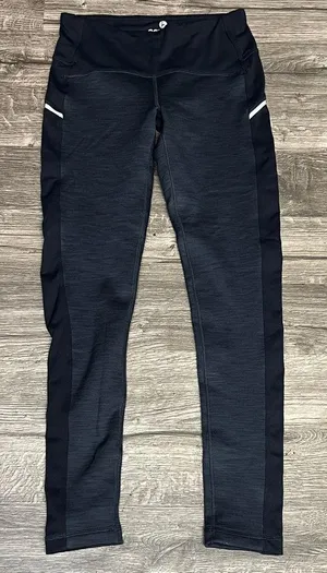 90 Degrees by Reflex Charcoal and Black Leggings thumbnail 1