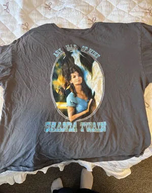 Shania Twain merch shirt horse Gray Size L thumbnail 1