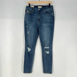 Harper Heritage Core Stretch Ripped Distressed Knees High Rise Skinny Jeans‎ thumbnail 2