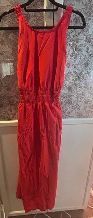 A New Day orange/red Smocked-Waist Maxi Dress thumbnail 1