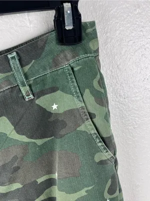SUNDRY No. 95 Green Camo Stars Joggers Size 27 Casual Glamping Boho Hunting thumbnail 10
