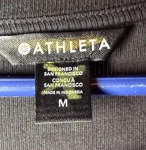 Athleta Well Rested Rib Sleep Tank, Black, Medium thumbnail 2