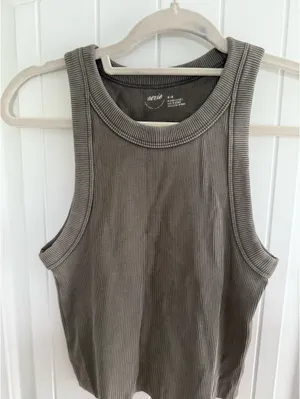 Aerie Cropped Tank Top thumbnail 5