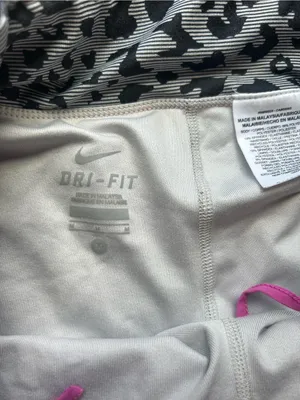 Nike Gray Athletic Skirt with Pink Drawstring thumbnail 3