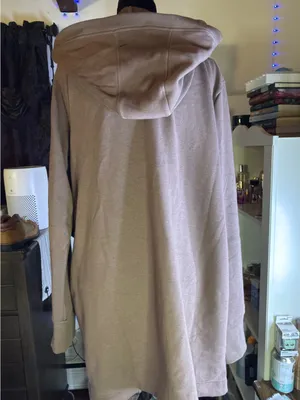 90 Degree By Reflex Long Hooded Cardigan in Iron thumbnail 4