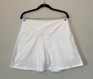 Victorias Secret PINK White Athletic Sport Tennis Skort Skirt with Shorts Sz XL thumbnail 1