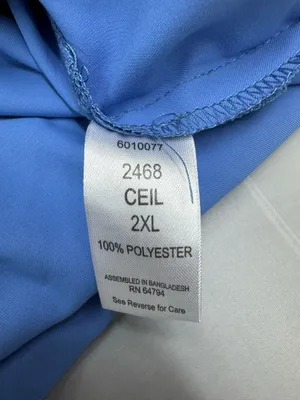 Med Couture Ceil Blue Short Sleeve Scrub Top Size 2XL thumbnail 6