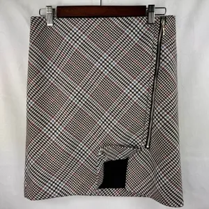 White House Black Market Ladies Mini Skirt Sz 00 Plaid Straight Career thumbnail 2