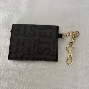 Steve Madden Card Holder Mini Wallet Keychain Black Logo(B124) thumbnail 7