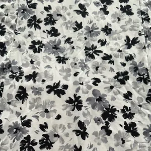 Black and white ditsy floral Y2K goth lace trim slip dress siz M spaghetti boho thumbnail 13