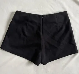 LF SEEK the Label black suede wrap shorts thumbnail 4