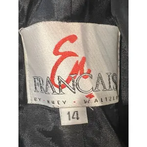 Vintage En Francais black sleeveless gown with a halter neckline Flowing Size 14 thumbnail 7