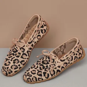 VIVAIA Jackie Square Toe Loafers Animal Print Size 9.5 Slip On Flats thumbnail 3
