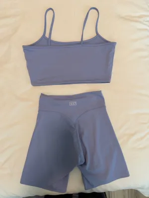 437 Set Workout Sports Bra Bike Shorts thumbnail 2