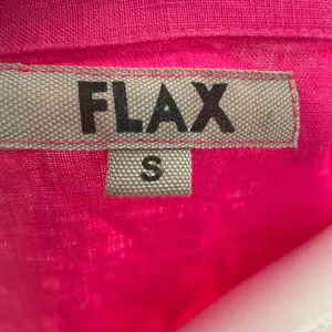 FLAX Pink Linen Lagenlook Button Front Collared Blouse thumbnail 6