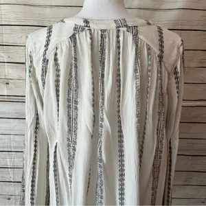 Free People Magic Pullover Top in Vanilla Combo thumbnail 9