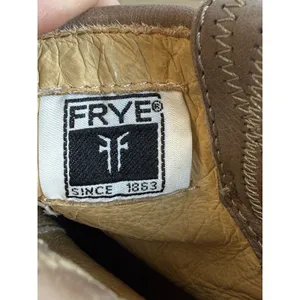 Frye Carson Pull On Ankle Boots Womens 6 Brown Leather Western Short Booties thumbnail 8
