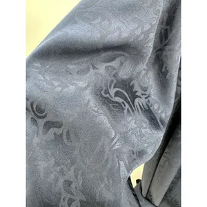 Victoria's Secret Gold Label Navy Blue Jacquard Floral Robe Womens Size Medium M thumbnail 6