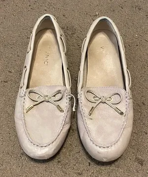 Womens Vionic Virginia White Leather Driving Shoes Moccasins Size 8.5‎ thumbnail 1