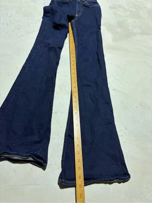 Rag & bone Casey High-Rise Dark Blue Flare Jeans 24 thumbnail 5