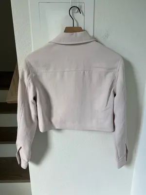Aritzia Wilfred Little Crepette Cropped Jacket in Cloudy Lilac thumbnail 5