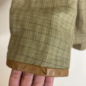 Vtg‎ Lauren Ralph Lauren linen houndstooth Glen Plaid Blazer size 10 equestrian thumbnail 7