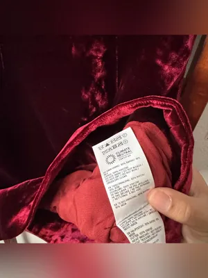 Reformation Franceska Dark Red Velvet Mini Dress thumbnail 5
