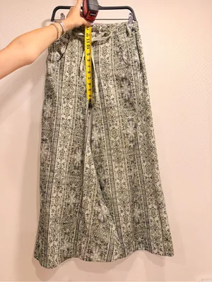 NWT Free People Dahlia Wide-Leg Pants Lemongrass Combo MSRP $198 Size 4 thumbnail 6