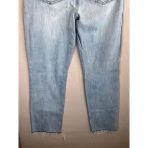 KUT From The Kloth Reese Jeans Sz 8 Light Wash High Waist Distressed Button Fly thumbnail 10