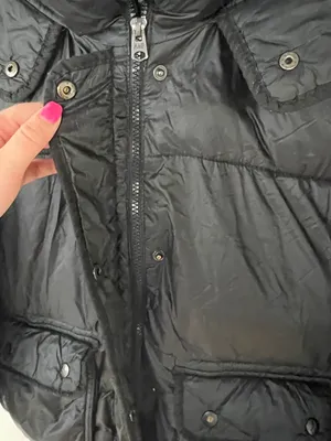 Abercrombie Black Puffer Coat thumbnail 4