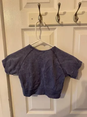 Bo+Tee Crop Workout Top thumbnail 2