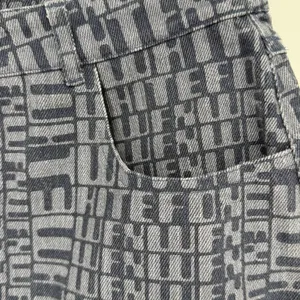 White Fox Denim Mini Skirt Womens M Blue Raw Hem Streetwear Y2K Baddie Boho Edgy thumbnail 5